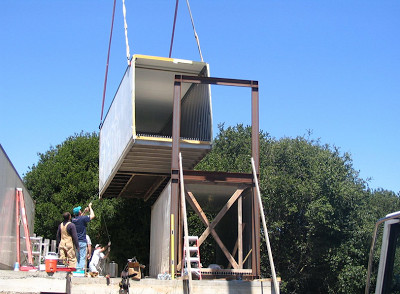 40 Foot Shipping Container Square Footage Modular Prefab With Weld Steel Base