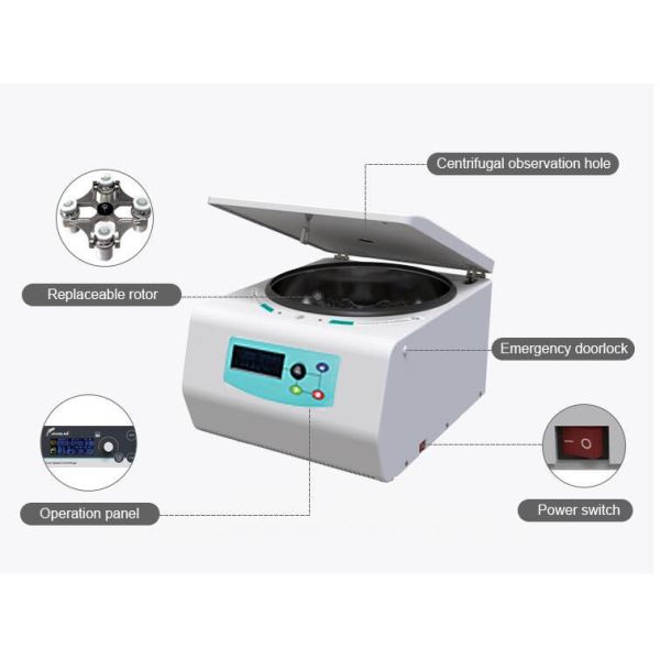 Laboratory CENTRIFUGE Basket Centrifuge Lab Equipment HorizontalRotor LCD Display