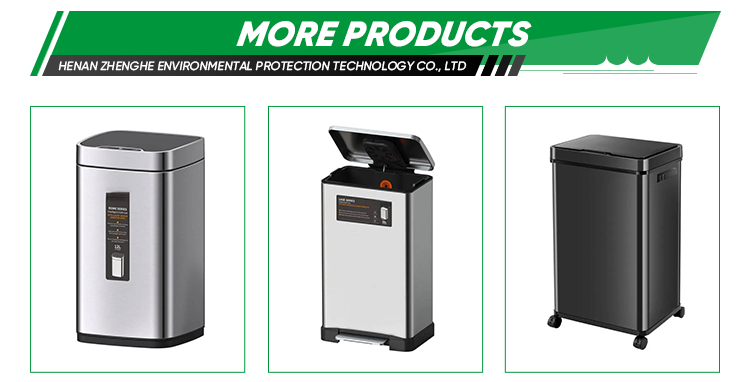 Automatic Dual Recycling Waste Bin Garbage Container Living Room Metal Trash Can Sensor Bin With Removable Inner