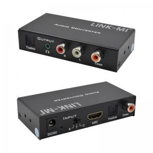 Quality Dac Converter Digital Analog Audio Converter Support HDMI ARC Toslink Coax Digital Audio for sale