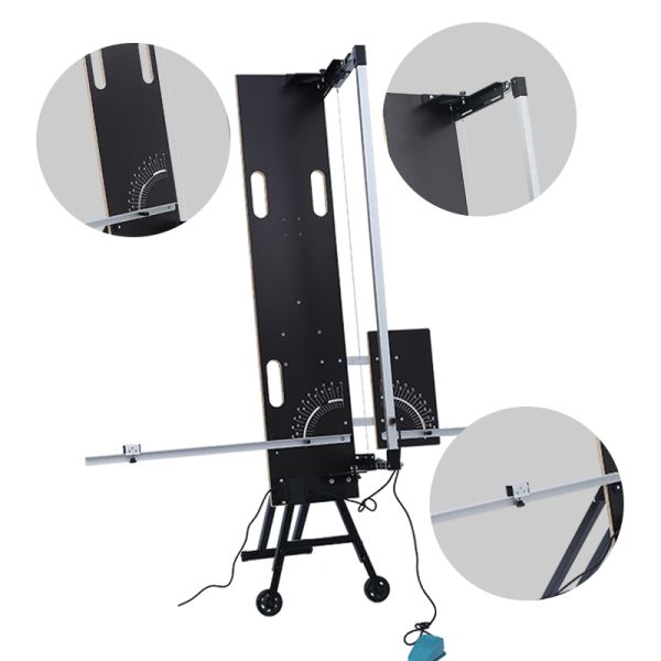 EPS Foam Hot Wire Cutting Machine Double Table With Metal Tube Table Legs And Foot Switch