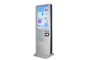 Quality Modern Cell Phone Charging Stations , Phone Charging Locker With 43 Inch Advertising LCD Screen for sale