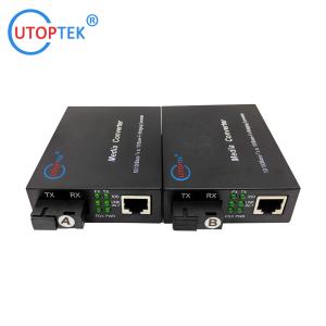 10/100Mbps Fiber media converter 20km single SC fast Ethernet RJ45 to Fiber