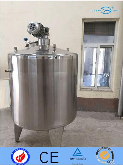 Buy 2B Stainless Steel Mixing Tank For Yogurt Melting Agitator Vessel Dimple Full Coil Jacket at wholesale prices