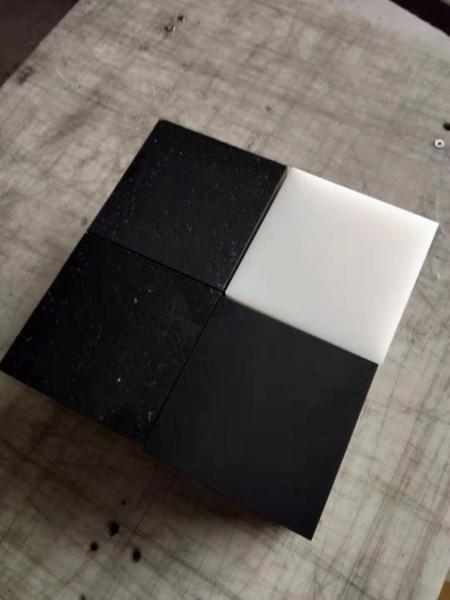 500mm x 500mm x 50mm black color plastic support block for crane foot