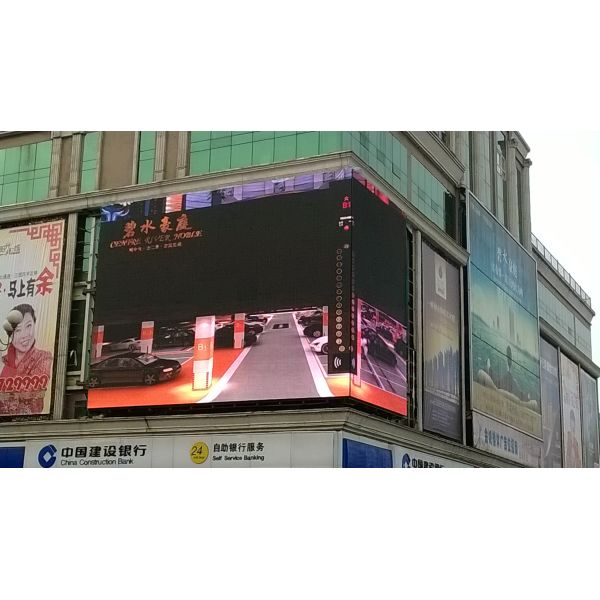 Round P8MM LED Display Panels , High Brightness 360 Degree P8 Curved LED Billboard