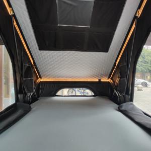 Durable Easy Setup Triangle Rooftop Tent With Led Premium Materials