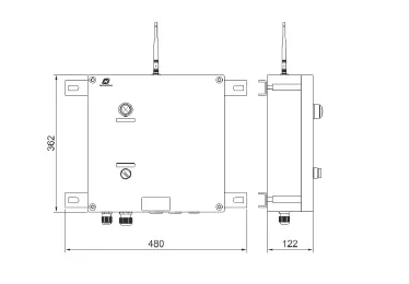 FXK500-Z Series IP66 Weatherproof Electrical Control Box Intelligent GRP Material