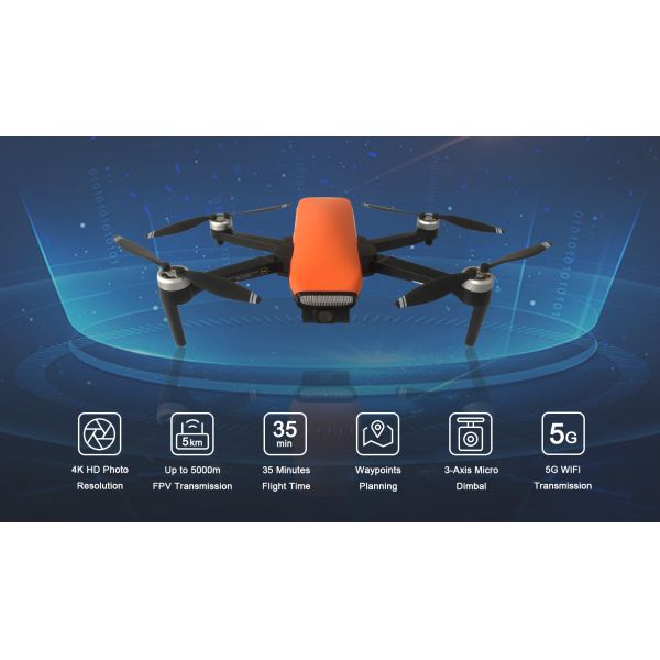 GPS GLONASS 5000 Meters Remote Control Drone With Camera