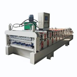 China Hydraulic Shear Double Layer Roofing Sheet Machine  8-15m/Min on sale