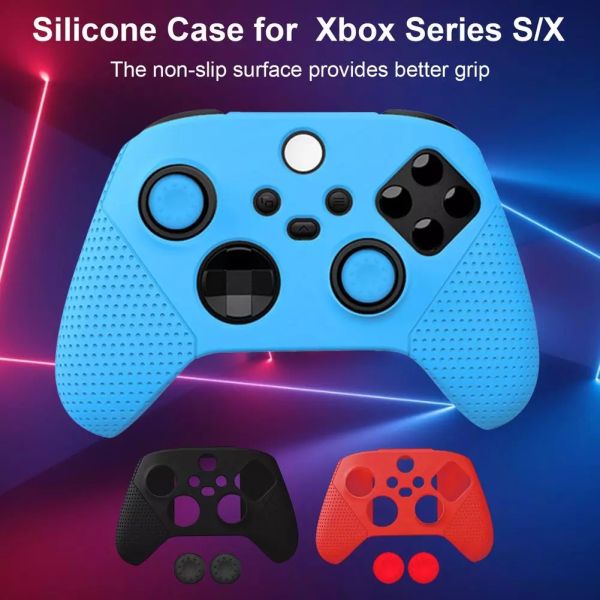 2021 Wholesale New Silicone Protective Case Anti-slip Handle Cover Shell Controller Skin For Xbox Series X S Game Accessories
