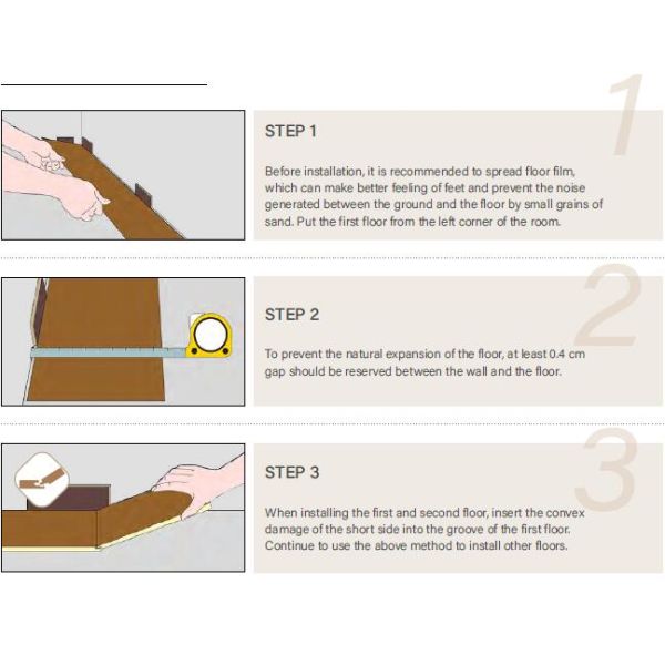 Modern Pvc Vinyl Spc Flooring With Ixpe Click Lock System 4.0mm Thickness