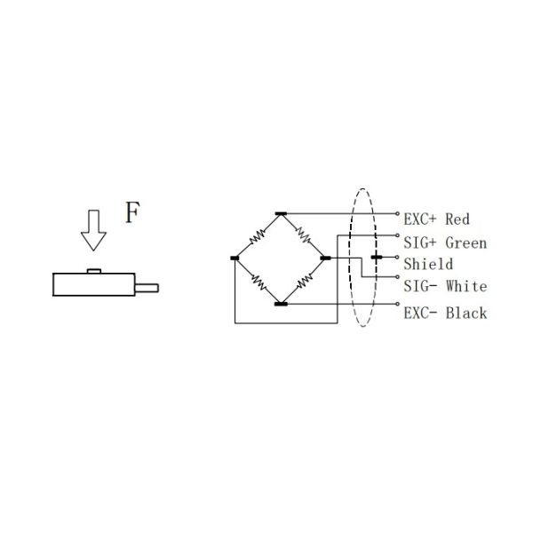 0.5% Miniature Compression Load Cell 5-50kg Load Cell Stainless Steel