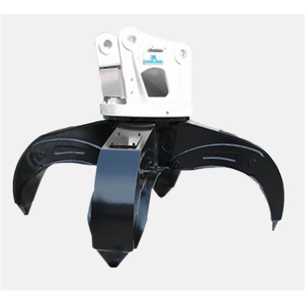 Digging And Loading Excavator Grapple Attachment Hydraulic Grab Bucket