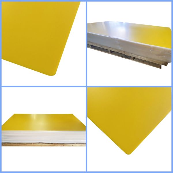 Diffuse Reflection Pastel Colorful Frosted Matte Yellow Acrylic PMMA Sheet Panel 5mm
