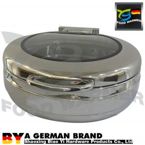Quality Durable Round Chafing Dish Food Grade Metal Material Unique Knock Down Design for sale