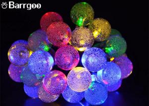 Quality 30 Crystal Ball Solar Powered Multi Color Christmas Lights , Hanging Solar Christmas Lights for sale