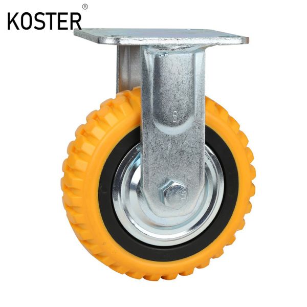 350kg Maximum Load Zinc Plated 5 prime prime Heavy Duty Swivel Casters with Double Bearing