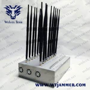 Buy cheap 18 antennas Cell Phone Signal Jammer Wifi 2.4g/5.2g/5.8g GPS UHF VHF 315/433MHz from wholesalers