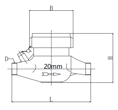 Iron Dry Multi Flow Ultrasonic Water Level Meter , Dn15 Ultrasonic Wastewater Flow Meter