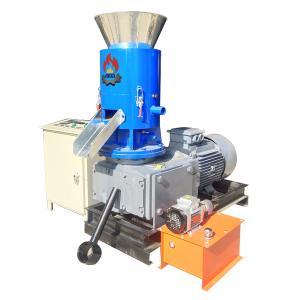 Quality 45KW 500KG Flat Die Pellet Mill For Wood Sawdust Pellets Making for sale