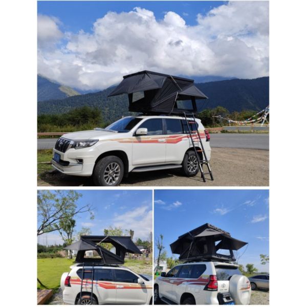 Overland 4X4 RTT Z Rooftop Tent With 320G Polyester Cotton 2.3m Telescopic Ladder