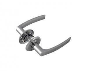 Quality Chrome Silver Gold Finished Metal Door Handle Deburring Powder Coated for sale