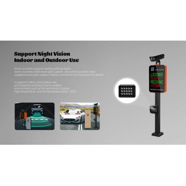 LPR Parking Dispenser with LED Screen 5mp Camera Parking System Machine