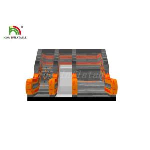 Quality Unique Inflatable Dry Slide / Rock Climbing Commercial Bouncer Combo Colorful PVC Material for sale