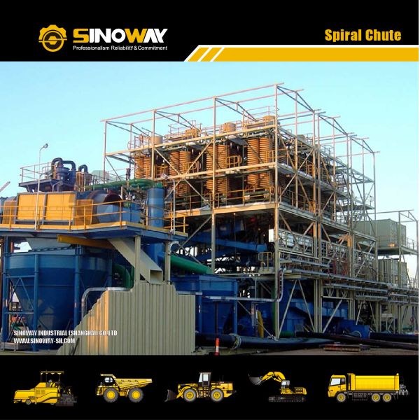 Preparation Mineral Processing Equipment Spiral Chute 2000mm Outside Diameter