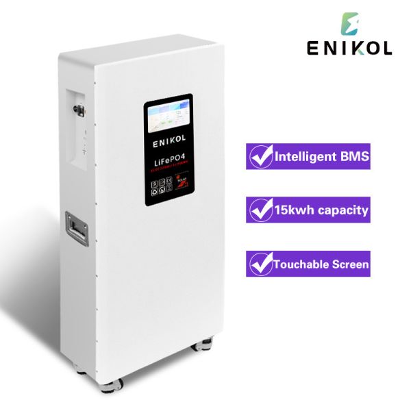 51.2V Household Energy Storage Battery 48V 300AH 15KWH Wheeled Built In BMS