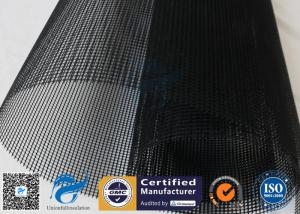 China 4X4MM Black PTFE Coated Fiberglass Mesh Fabric Conveyor Belt Heat Sealer on sale