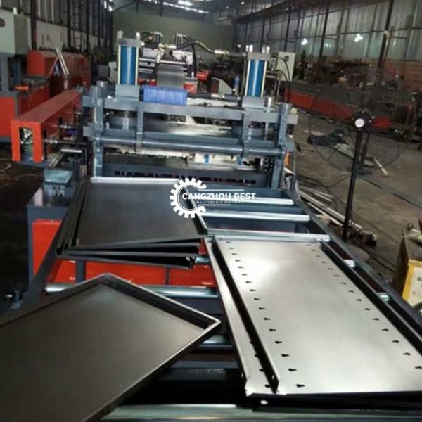 Supermarket Storage Shelf Metal Plc Roll Forming Making Machine For Panel