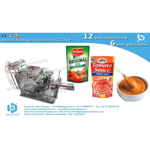 Hummus zipper pouch automatic packaging machine [Bestar] doypack machine