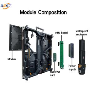High Density P2.6/P2.9 LED Rental Display Cabinet Custom Screen Panel for