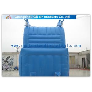 Sea Style Dolphin Inflatable Water Slides , Outdoor Inflatable Water Park With