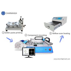 Quality Hot SMT Production Line CHMT36VA + 3040 Stencil Printer + Reflow Oven T962A for sale