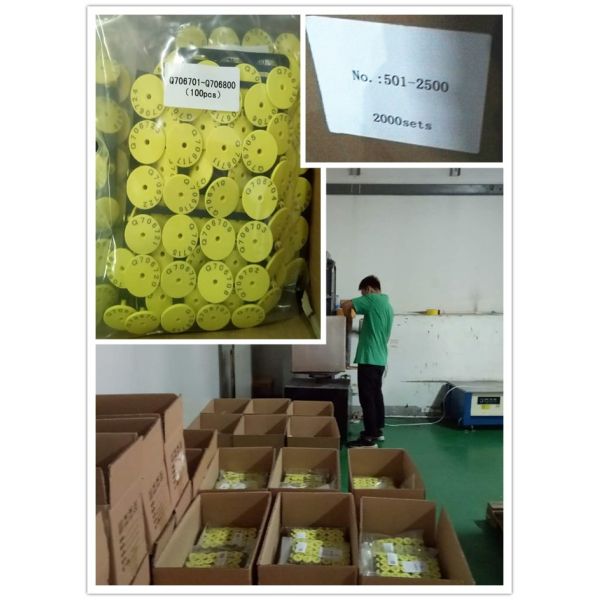 LAIPSON Frequency Electronic UHF Cattle Tags Temperature Resistance Small Size 32*24mm