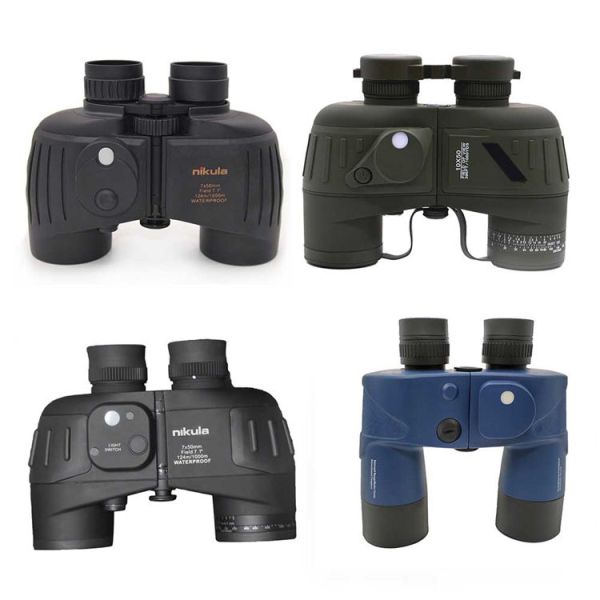 7x50 Rangefinder Waterproof Binocular Hunting Watch Binoculars With Compass