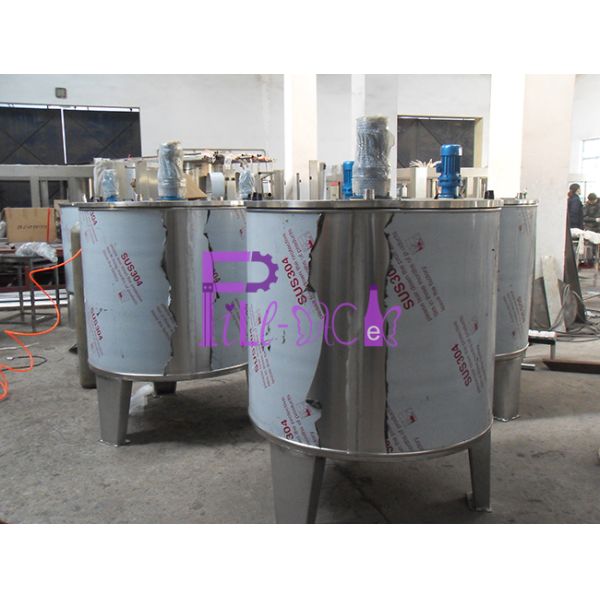 2000L Stainless Steel Mixing Tank For Juice Processing Equipment