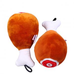 Quality Bite Resistant Drumstick Dog Toy Sound Plush Toy Teddy Toy for sale