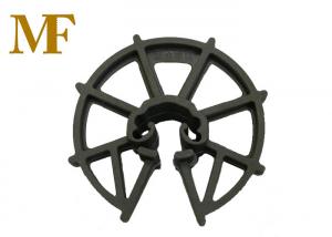 Quality Formwork Reinforced Plastic Rebar Clip Spacer Wheel 15-50 mm Thickness for sale