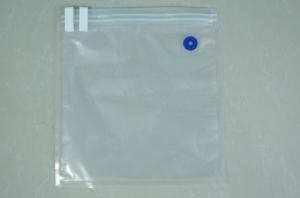 Quality Clear Food Saver Vacuum Seal Bags With 3 Side / Double Valve Vacuum Seal Storage Bags for sale