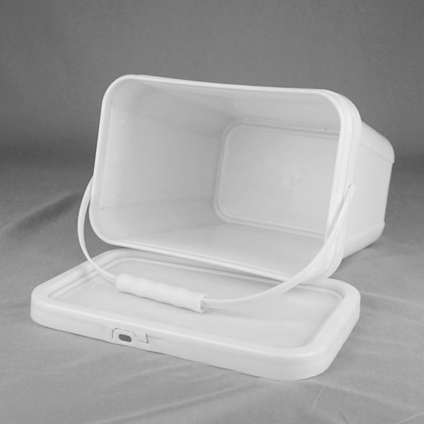 10L 18L 20L Oblong Plastic Buckets Recycled Screen Printing