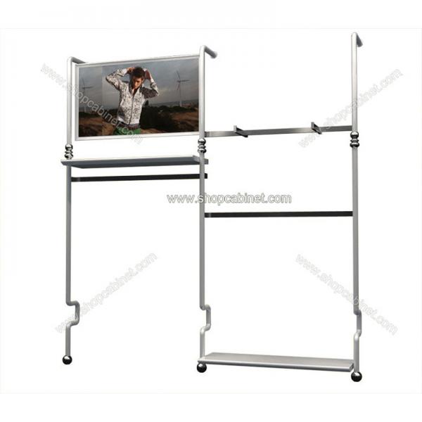 Buy Custom made clothes display shelf, wall mounted clothes display, acrylic shelf slatwall at wholesale prices