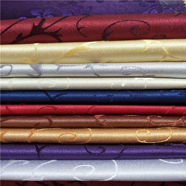 Customized Producing Royal Satin Fabric 280CM Width for Luxurious Double Layer Curtain