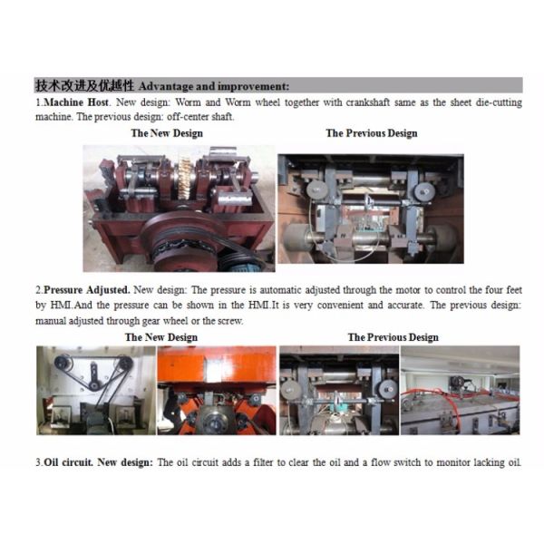 380 V Automatic Paper Roller Die Cutting Machine 90 To 140 Times / Min