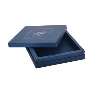 Quality Blue Chocolate Paper Boxes , Grey Board Lamination Sweets Packaging Boxes for sale