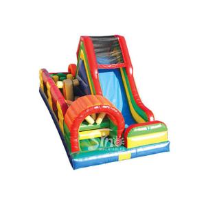 Buy cheap Amazing Multifunction Commercial Kids Inflatable Obstacle With Big Slide from wholesalers