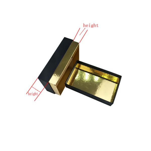 Black Rigid Cap Top Lid And Base Boxes Paper Packaging For Men'S Leather Belts